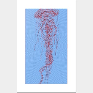 Spiral Jellyfish Posters and Art